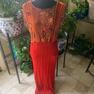 Women's Multi-colored print Summer dress